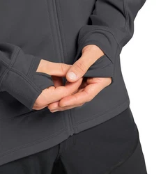 Haglöfs Betula Hood Langarmshirt Dunkelgrau/Grau