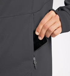 Haglöfs Betula Hood Langarmshirt Dunkelgrau/Grau