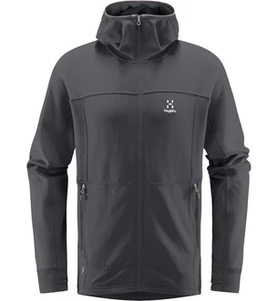 Haglöfs Betula Hood Langarmshirt Dunkelgrau/Grau