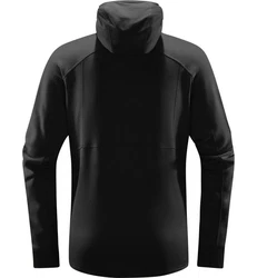 Haglöfs Betula Hood Langarmshirt Schwarz/Rot/Grau/Dunkelgrau
