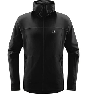Haglöfs Betula Hood Langarmshirt Schwarz/Rot/Grau/Dunkelgrau