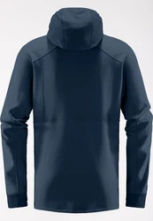 Haglöfs Betula Hood Langarmshirt Dunkelblau/Hellblau/Blau