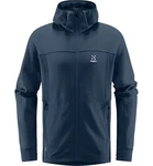 Haglöfs Betula Hood Langarmshirt Dunkelblau/Hellblau/Blau