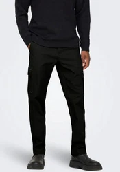 ONLY & SONS Cargohose ONSEDGE-ED CARGO LOOSE PANT Schwarz/Dunkelblau/Khaki