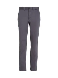 Calvin Klein Chinohose SATEEN STRETCH SLIM CHINO Hellgrau/Dunkelgrau/Grau