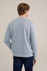 WE Fashion Sweater Grau/Hellgrau/Blau/Hellblau