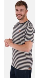 Alife & Kickin Rundhalsshirt NicAK Z Rot/Grau/Beige/Orange/Creme