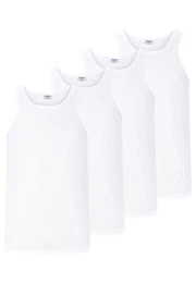 Resterds Unterhemd 4er Pack Organic Cotton (Spar-Set, 4-St) Unterhemd / Tanktop - Baumwolle - Luftige Mesh-Struktur