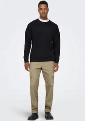 ONLY & SONS Cargohose ONSEDGE-ED CARGO LOOSE PANT Khaki