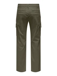 ONLY & SONS Cargohose ONSEDGE-ED CARGO LOOSE PANT Khaki/Dunkelgrün