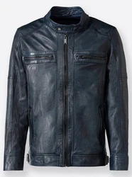 Witt Funktionsjacke Leder-Jacke Dunkelblau/Blau/Hellblau