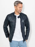 Witt Funktionsjacke Leder-Jacke Dunkelblau/Blau/Hellblau