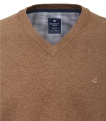 Redmond V-Ausschnitt Pullover Braun/Khaki/Beige