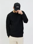 Denim Distriqt Strickpullover Schwarz/Braun