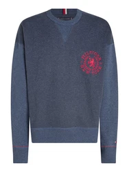 Tommy Hilfiger Sweatshirt SMALL CREST CREWNECK Dunkelblau/Grau
