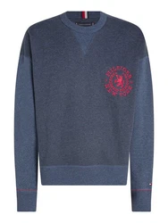Tommy Hilfiger Sweatshirt SMALL CREST CREWNECK Dunkelblau/Grau