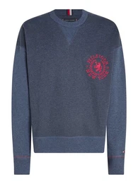 Sweatshirt SMALL CREST CREWNECK mit Logo-Stickerei auf der Brust