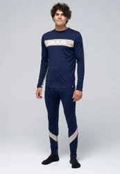 BULA Stoffhose mit Dehnbund Hellblau/Dunkelblau/Blau