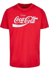Merchcode Coca Cola Logo Tee (1-tlg) Rot