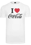 Merchcode T-Shirt Coca Cola I Love Coke Tee (1-tlg) Schwarz/Weiß/Rot/Creme/Braun/Hellblau
