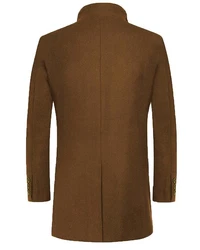 Allthemen Wollmantel Herrenmantel Khaki/Dunkelgrün/Braun/Grau