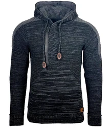 Baxboy Herren Strick-Pullover Kapuzenpullover Grobstrick Strickjacke Jacke (13290-1) B_290