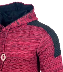 Baxboy Herren Strick-Pullover Kapuzenpullover Grobstrick Strickjacke Jacke (13290-1) B_290