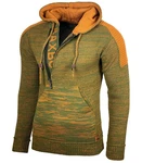 Baxboy Herren Strick-Pullover Kapuzenpullover Grobstrick Strickjacke Jacke (13290-1) B_290