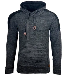 Baxboy Herren Strick-Pullover Kapuzenpullover Grobstrick Strickjacke Jacke (13290-1) B_290