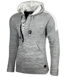 Baxboy Herren Strick-Pullover Kapuzenpullover Grobstrick Strickjacke Jacke (13290-1) B_290