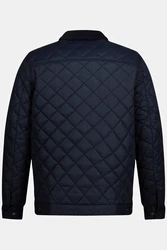 JP1880 Steppjacke Cordkragen Zipper Dunkelblau/Blau/Hellblau