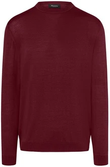 MAERZ Muenchen Wollpullover Dunkelrot/Bordeaux/Rosa/Rot
