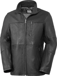 bugatti Lederjacke luxuriser Dunkelgrau/Schwarz/Grau