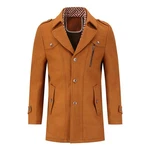 Allthemen Kurzmantel mit abnehmbarem Fake-Kragen Braun/Khaki/Beige
