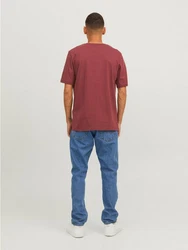 Jack & Jones T-Shirt 2-er Set Logo T-Shirt Kurzarm Basic Shirt JJELOGO (5576) Rot (5576)