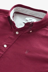 Next Langarmhemd Oxfordhemd Dunkelrot/Bordeaux/Rot