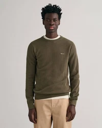 Gant Strickpullover R-Neck COTTON PIQUE C-NECK 