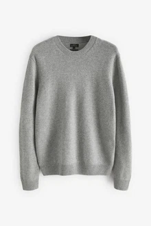 Next Rundhalspullover Premium Regular Fit Lambswool 
