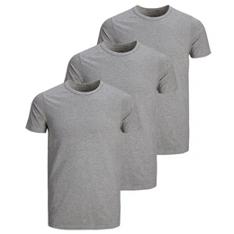 T-Shirt Herren Basic T-Shirt 3er Pack Rundhals O-Neck Regular Baumwolle Lycra