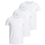Jack & Jones T-Shirt Herren Basic (3er Pack) Weiß