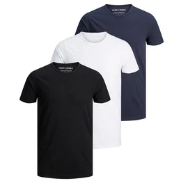 T-Shirt Herren Basic T-Shirt 3er Pack Rundhals O-Neck Regular Baumwolle Lycra