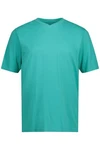 JP1880 T-Shirt Basic V-Ausschnitt Türkis/Grün