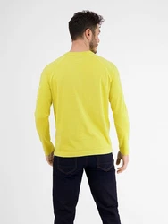 LERROS Langarmshirt mit Serafinokragen Gelb