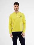 LERROS Langarmshirt mit Serafinokragen Gelb