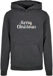 Merchcode Kapuzensweatshirt Ladies Merry Christmas Lights Box Tee Dunkelgrau/Grau/Schwarz