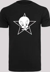F4NT4STIC Kurzarmshirt Herren Looney Tunes Tweetie with T-Shirt Round Neck Schwarz/Weiß/Rot/Grau