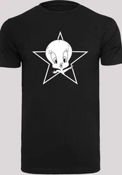 F4NT4STIC Kurzarmshirt Herren Looney Tunes Tweetie with T-Shirt Round Neck Schwarz/Weiß/Rot/Grau