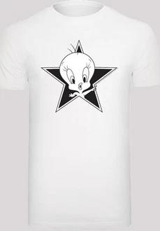 F4NT4STIC Kurzarmshirt Herren Looney Tunes Tweetie with T-Shirt Round Neck