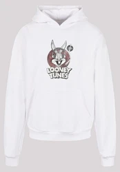 F4NT4STIC Sweatshirt Looney Tunes Bugs Bunny Ultra Heavy Hoody Weiß/Braun/Hellblau