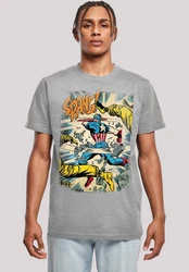 F4NT4STIC T-Shirt Marvel Captain America Silber/Grau/Hellgrau